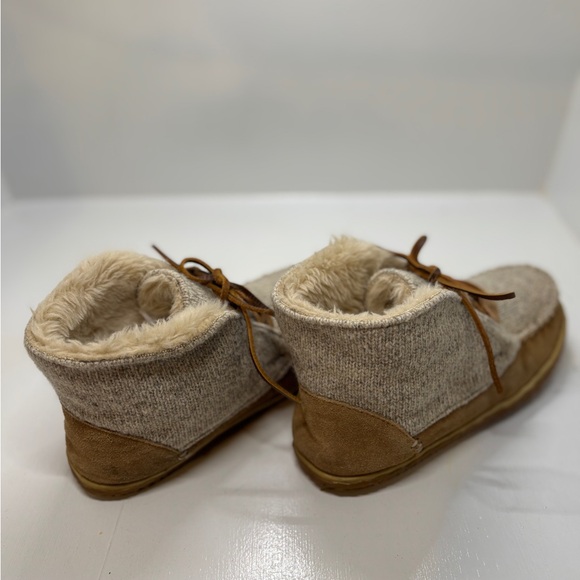 Minnetonka Women’s Knit Moc Toe Ankle Boots Faux Fur Lined Size 6 - Picture 5 of 12